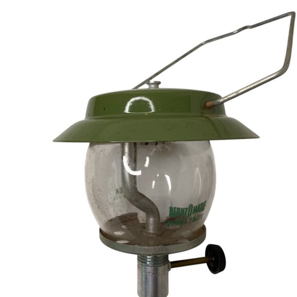 Vintage BenzOmatic Porta Light Globe Lantern Pyrex Red Case Made in USA Camping - Picture 6 of 10